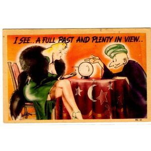 VINTAGE Post Card withUnited States Postage Stamp THOMAS JEFFERSON Purple 3 cent